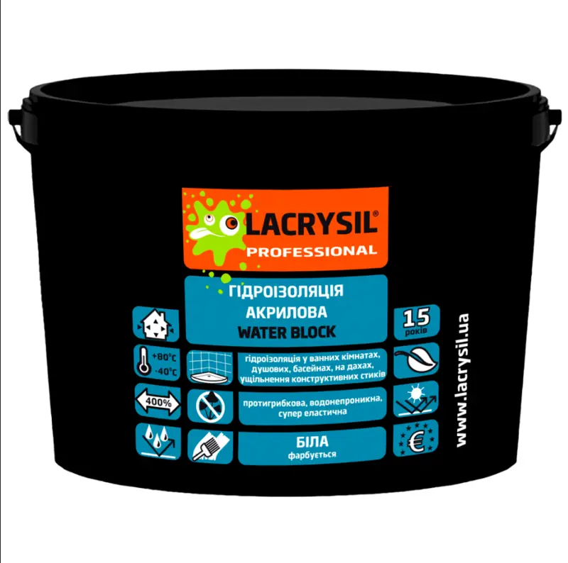 LACRYSIL Мастика гідроізоляційна 12кг.