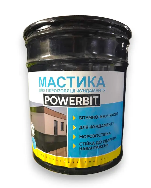 Мастика бітумно-каучукова універсальна Powerbit ( 18кг)   (Україна)