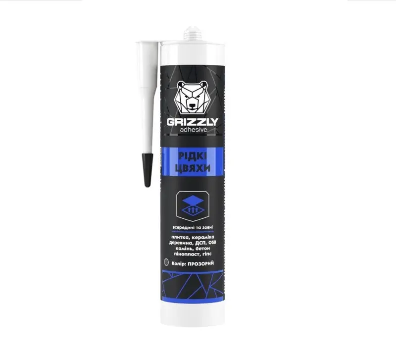 Рідкі цвяхи TM GRIZZLY 0,28 кг ПРОЗОРИЙ
