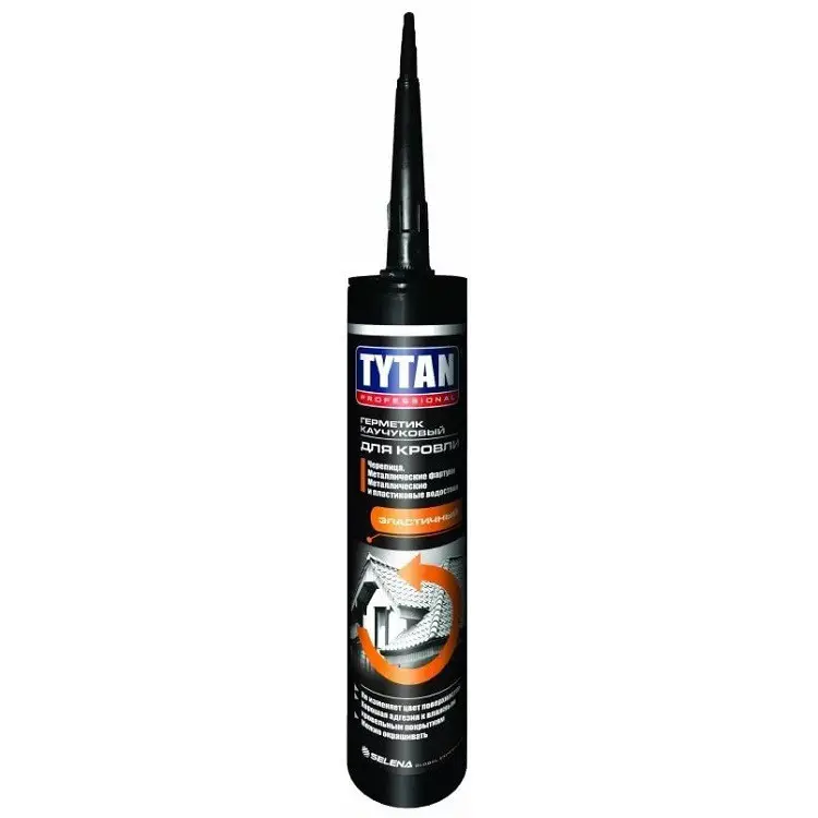 Герметик для Покрівлі Каучуковий TYTAN PROFESSIONAL 280мл графіт/чорний PL-UA