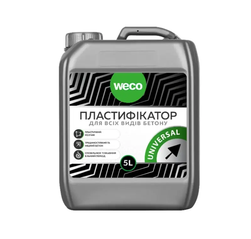 Комплексна добавка WECO 5л  пластифікатор для всіх видів бетону