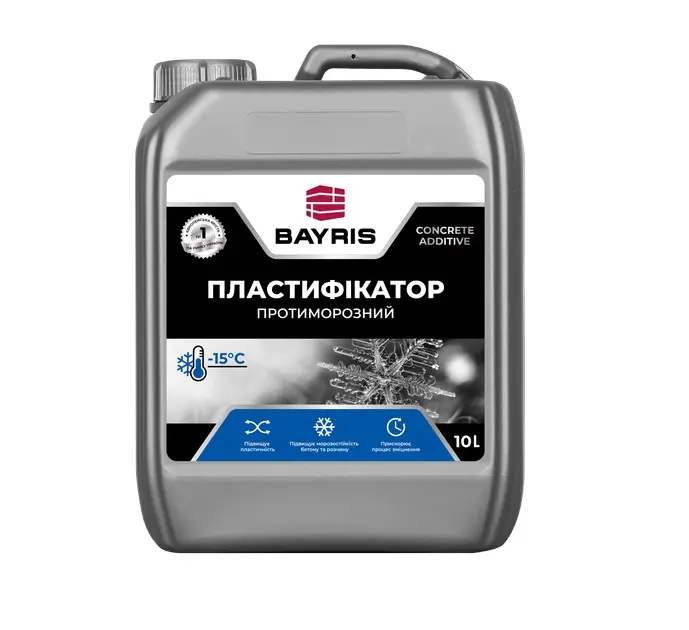 БАЙРІС 10л  пластифікатор замінник вапна протиморозний