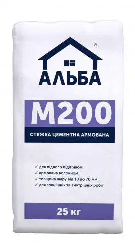 Стяжка цементна М200 Альба (25 кг)