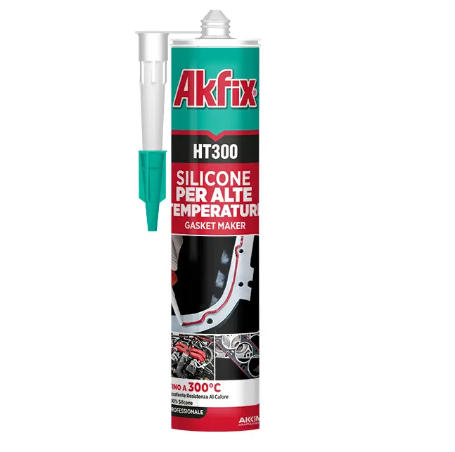 Герметик термо RTV AKFIX HT300 чорний 280 мл