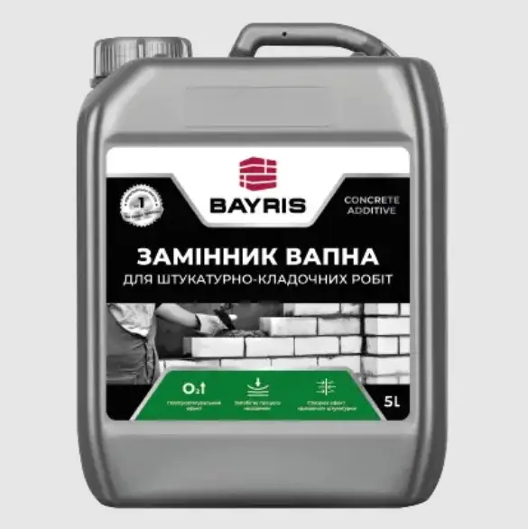 Комплексна добавка БАЙРІС 5л  пластифікатор замінник вапна